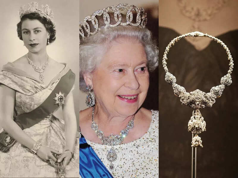 The necklace worn by Queen Elizabeth II throughout her reign was a gift from   the Nizam of Hyderabad