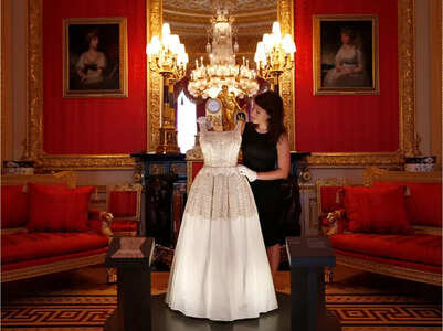When Queen's outfits were displayed at Windsor