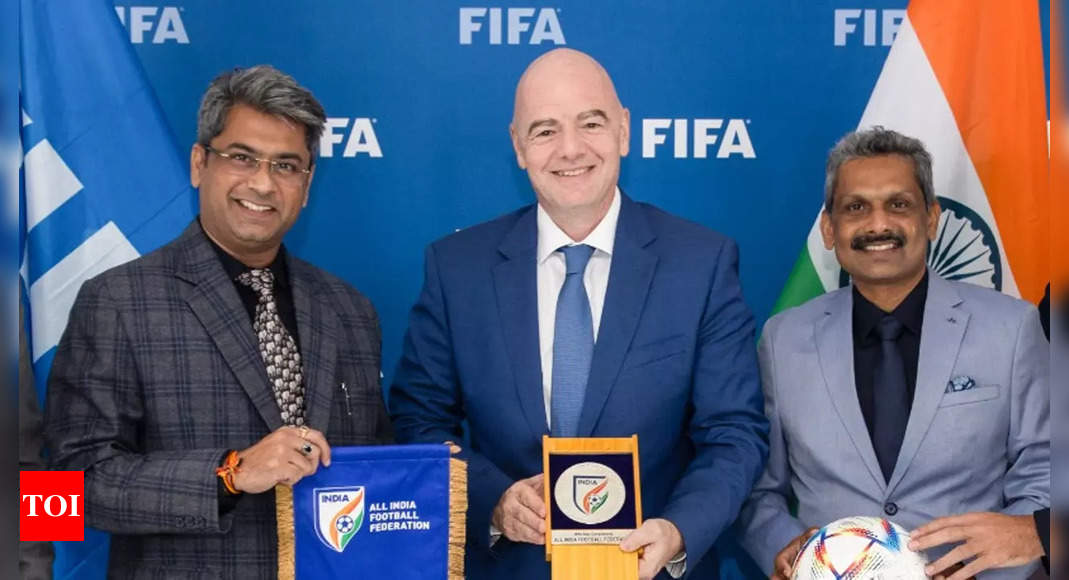 AIFF president, secretary general meet FIFA chief, hold ‘constructive’ discussion | Football News – Times of India