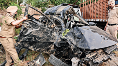 Ludhiana: 3 killed, 1 hurt as car rams railing, falls off flyover