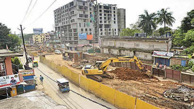 Heart of Ranchi chock-a-block as construction gets in way
