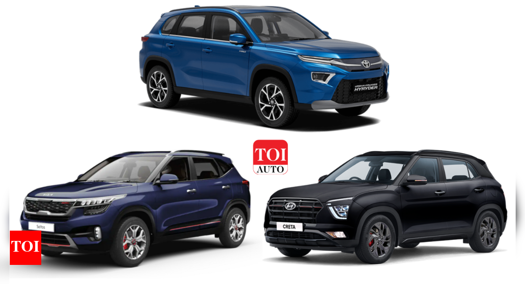 Toyota Urban Cruiser Hyryder hybrid SUV vs Hyundai Creta vs Kia Seltos ...