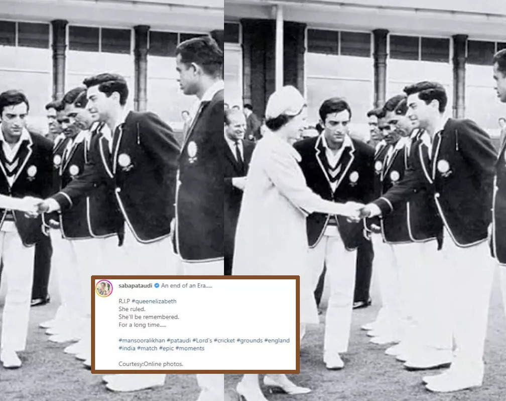 
Saba Ali Khan shares an old pic of father Mansoor Ali Khan Pataudi meeting late Queen Elizabeth II at Lord’s
