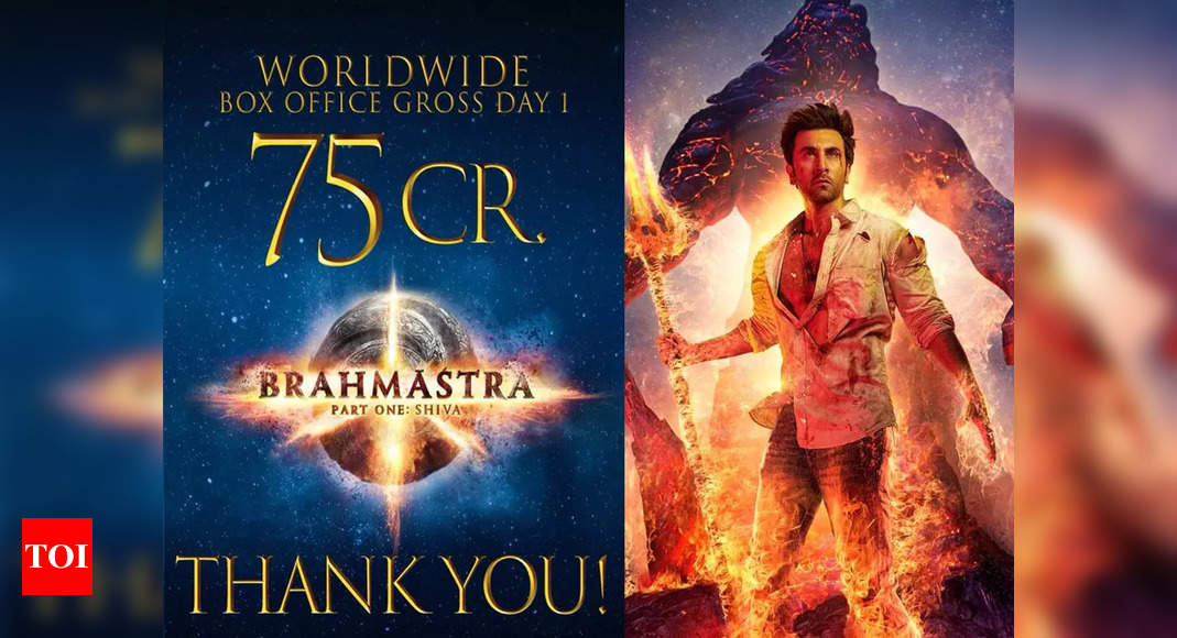 Brahmastra Part One: Shiva' earns Rs 75 crore at worldwide box office;  director Ayan Mukerji says 'thank you' to fans | Hindi Movie News - Times  of India