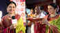 DID Super Moms Judge Bhagyashree Dassani performs Ganpati Bappa’s Mahaarti at Parel Cha Raja Pandal