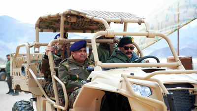 Army chief reviews operational situation and major combat exercise in eastern Ladakh, even as PP-15 disengagement takes place