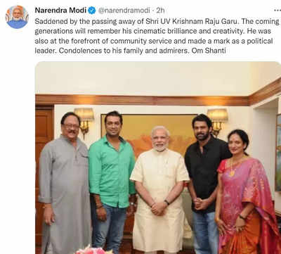 PM Modi condoles veteran Telugu actor Krishnam Raju's demise
