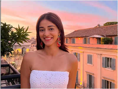 Ananya Panday is a bundle of happiness as she embraces the cotton-candy skies of Rome