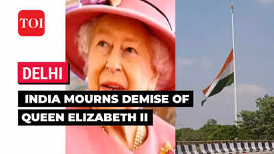 Delhi: National flag fly at half-mast as India mourns demise of Queen Elizabeth II