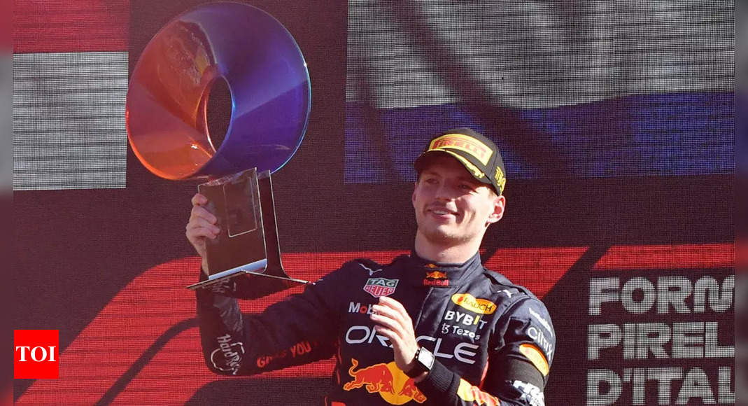 Verstappen wins Italian Grand Prix behind safety car | Racing News – Times of India