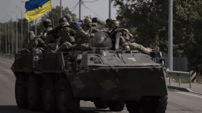Ukraine forces push further after fall of Russian stronghold