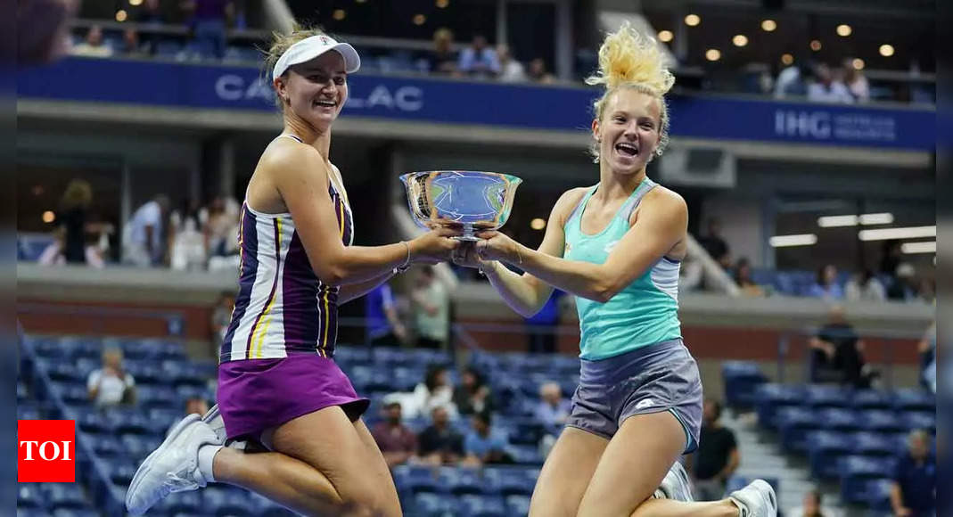 Katerina Siniakova and Barbora Krejcikova storm back to win US Open women’s doubles title | Tennis News – Times of India
