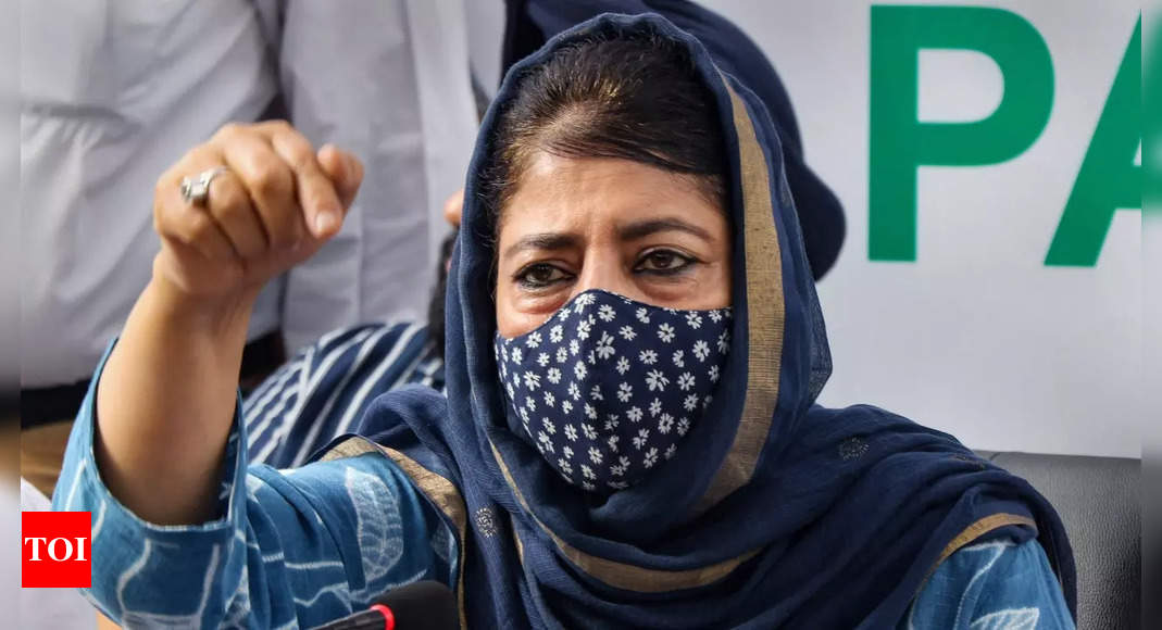 J&K at crossroads today where people don’t have any right, says Mehbooba | India News – Times of India