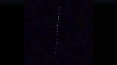 String of Starlink internet satellite spotted over Lucknow, other ...