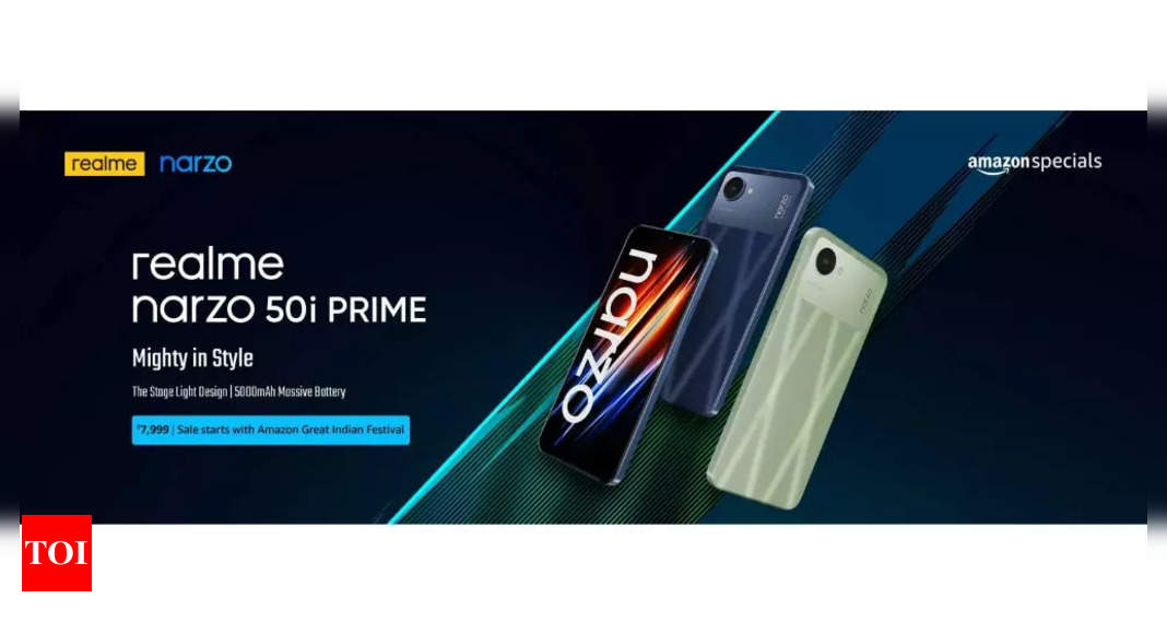 Realme Narzo 50i Prime launched at a starting price of Rs 7,999 – Times of India