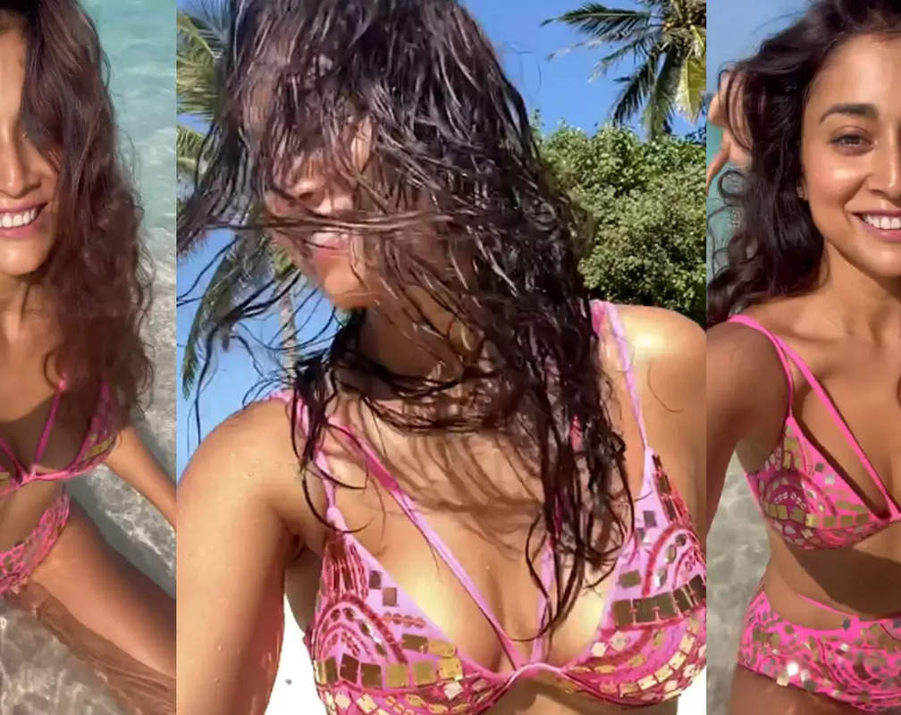 
Shriya Saran dances in a pink bikini, flaunts her hourglass figure in this video from Maldives
