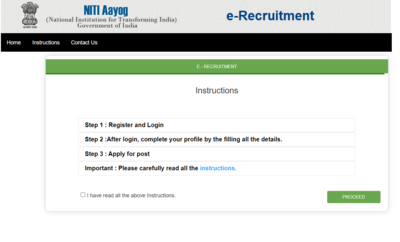 NITI Aayog Recruitment for young professional and consultant in NITI Aayog, Here's the direct link to apply