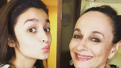 Alia Bhatt reacts to mom Soni Razdan's old 'pout' picture with her, asks ‘why am I making this face?'