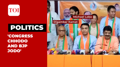 Goa: Major blow for Congress as 8 MLAs join BJP in presence of CM Sawant