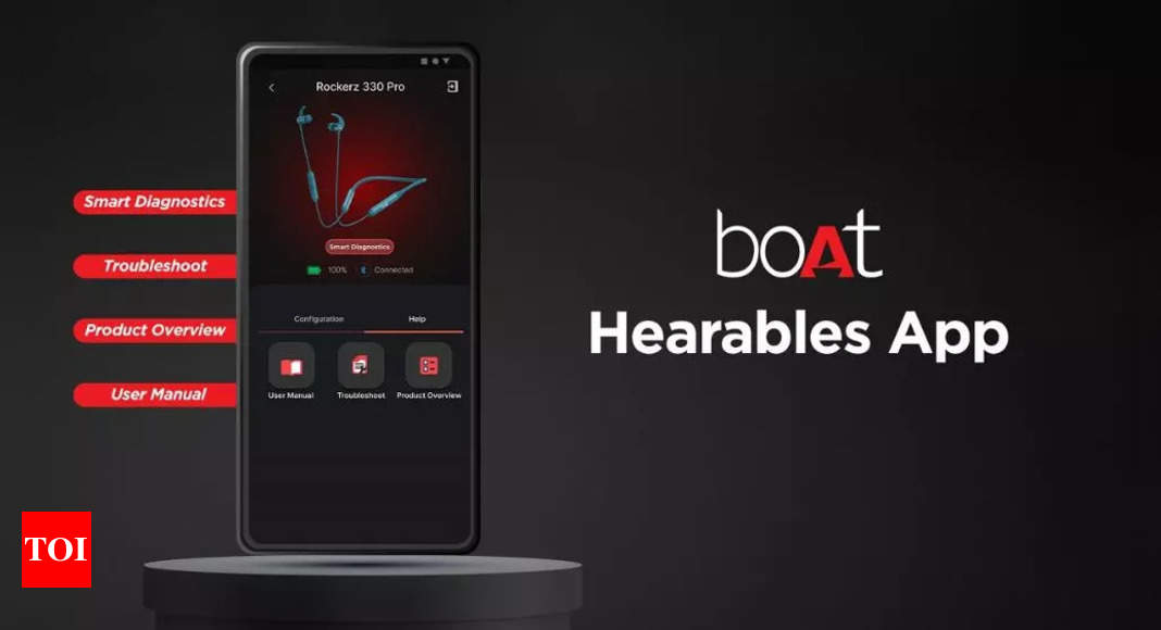‘Boat Hearables’ mobile app with self-diagnostics mode launched: All you need to know – Times of India