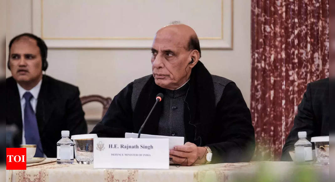 Rajnath Singh raises sustenance package for Pakistan’s F-16s with his US counterpart | India News – Times of India