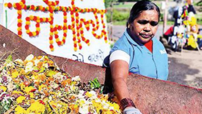 Pune: 77 tonnes of 'nirmalya' generated after festival sent for composting
