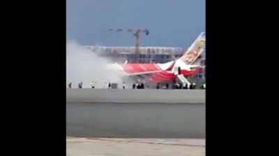 Kochi-bound plane's engine catches fire, 145 evacuated