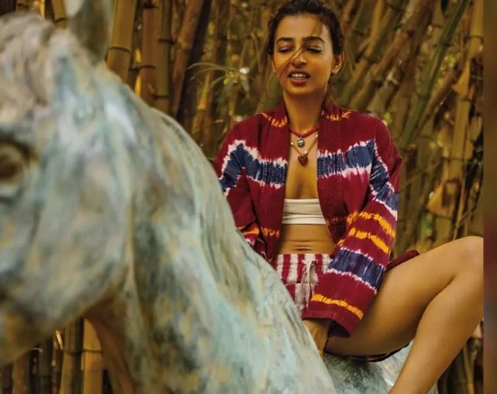 
Radhika Apte stuns with her pose on a dummy horse, actress' posture raises eyebrows
