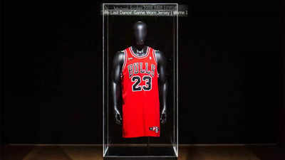 Photo: Michael Jordan's 'Last Dance' Jersey at Sotheby's - NYP20220906101 
