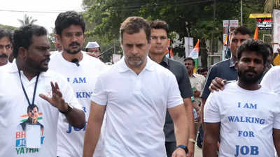 Morning leg of Bharat Jodo Yatra concludes, Rahul to interact with cashew workers, others at Kollam