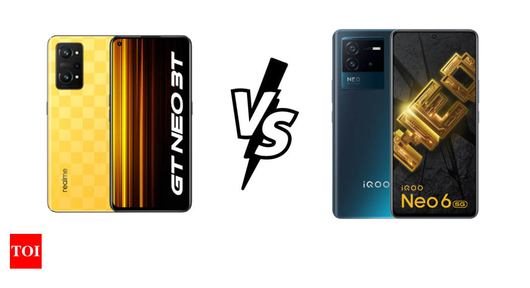 Realme GT Neo 3T vs iQoo Neo 6 5G: Here’s how the two gaming smartphones compare – Times of India