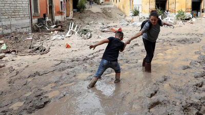 At least nine dead as flash floods hit central Italy