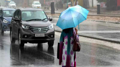Gurugram: Rain brings temperature down to 27°C