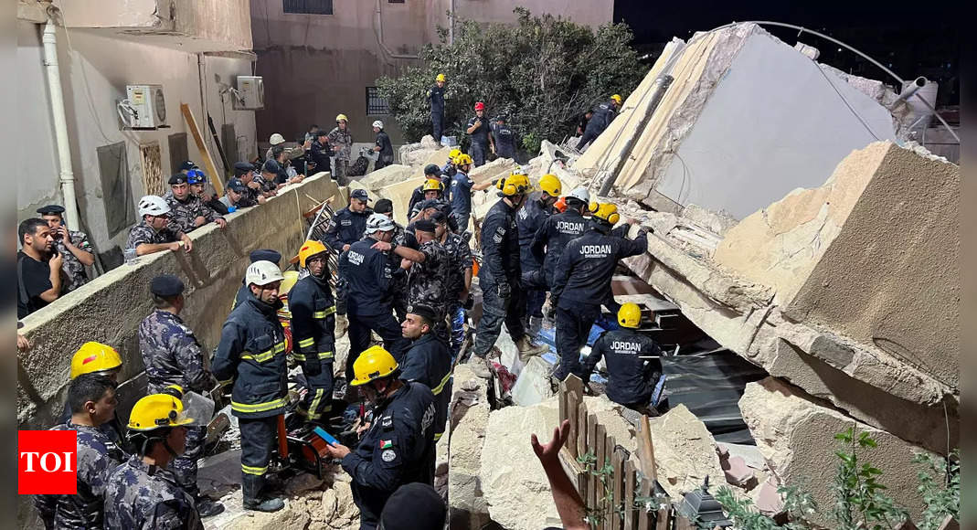 14 dead in the collapse of a building in Jordan at the end of the search