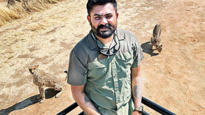 Project Cheetah: Puttur veterinarian travelled with big cats from Namibia