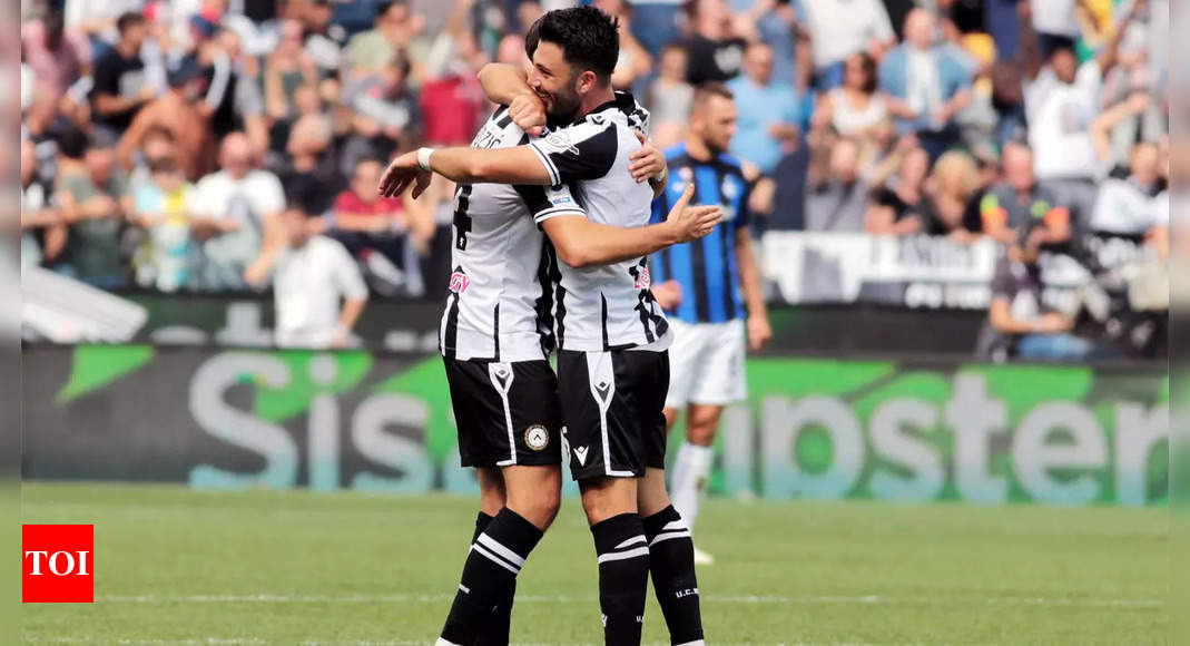 Udinese beat Inter 3-1 to go top of Serie A | Football News – Times of India