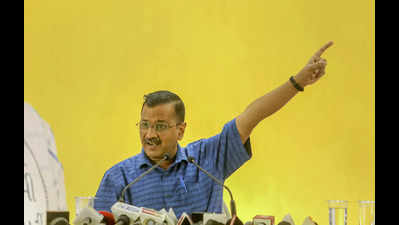 Fearing defeat in Gujarat polls, BJP trying to 'crush' AAP in name of fighting corruption: Arvind Kejriwal