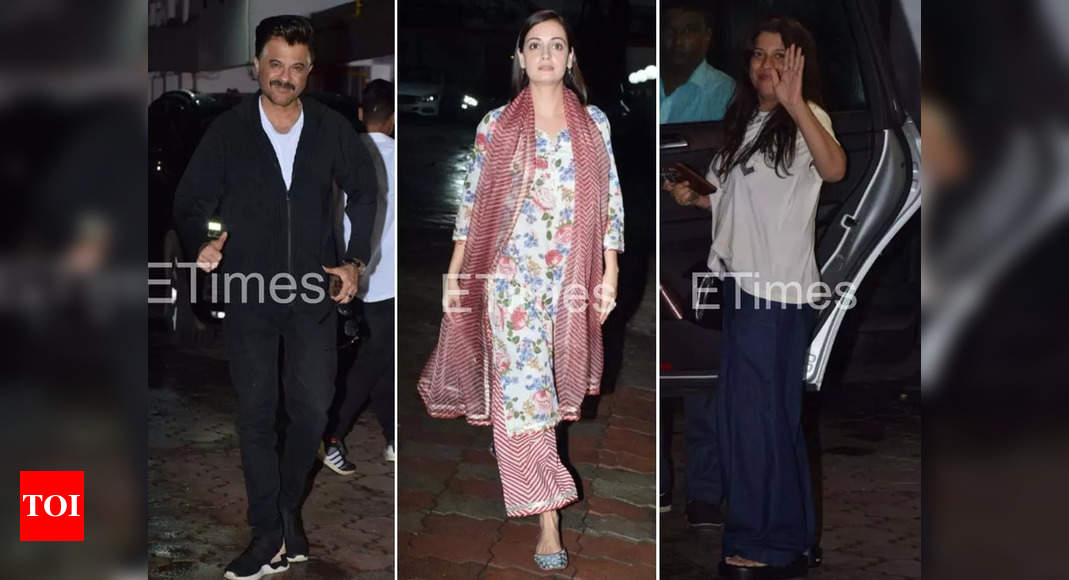 Photos: Anil Kapoor, Dia Mirza, Tabu and other Bollywood celebs attend Shabana Azmi’s birthday bash – Times of India