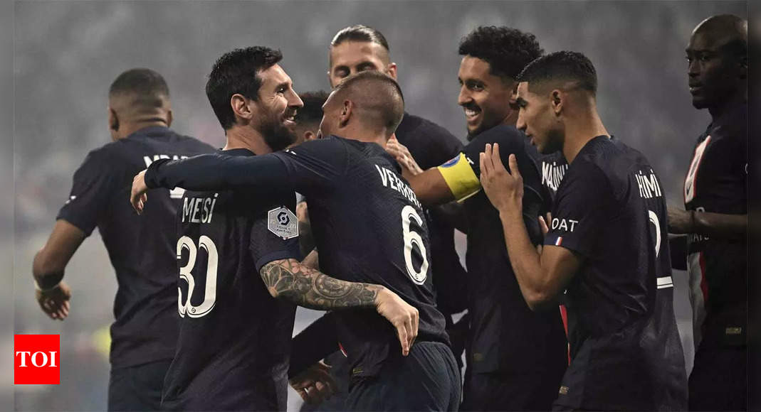 Lionel Messi strikes early to keep PSG top in Ligue 1 | Football News – Times of India
