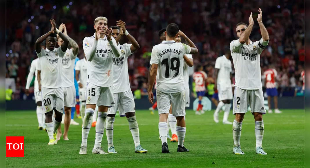 Real Madrid triumph at rivals Atletico in spiky derby | Football News – Times of India