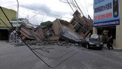 Strong earthquake kills 1, knocks house, derails train in Taiwan