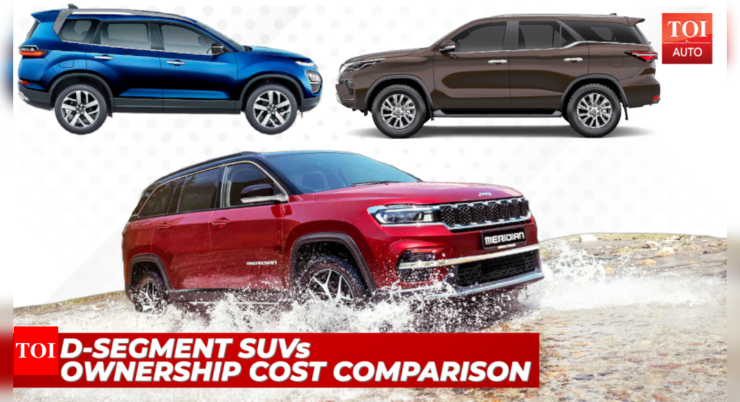 Jeep Meridian vs Tata Safari and Toyota Fortuner: 4 year ownership cost compared! – Times of India
