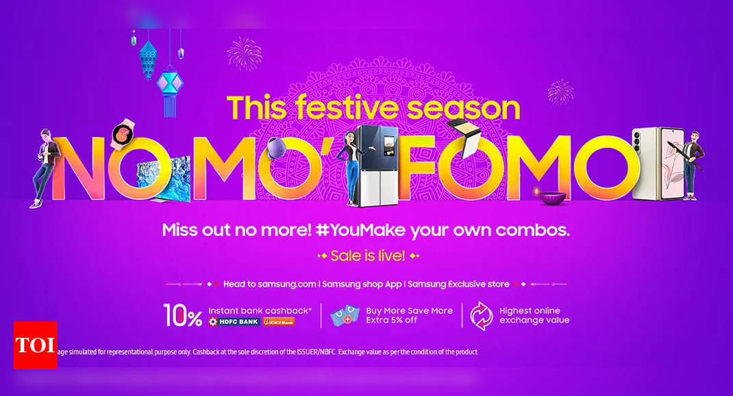 Samsung NO MO’ FOMO Festival Sale: Here are all the deals and discounts available on smartphones, tablets, home appliances and more – Times of India
