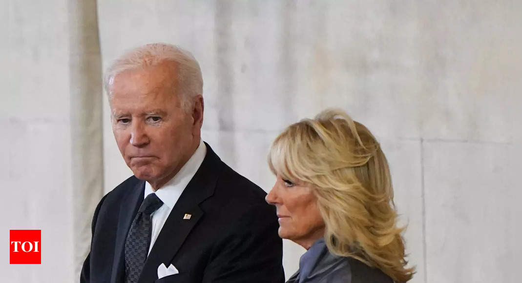 Joe Biden, other VIPs lie low as spotlight stays on late Queen – Times of India