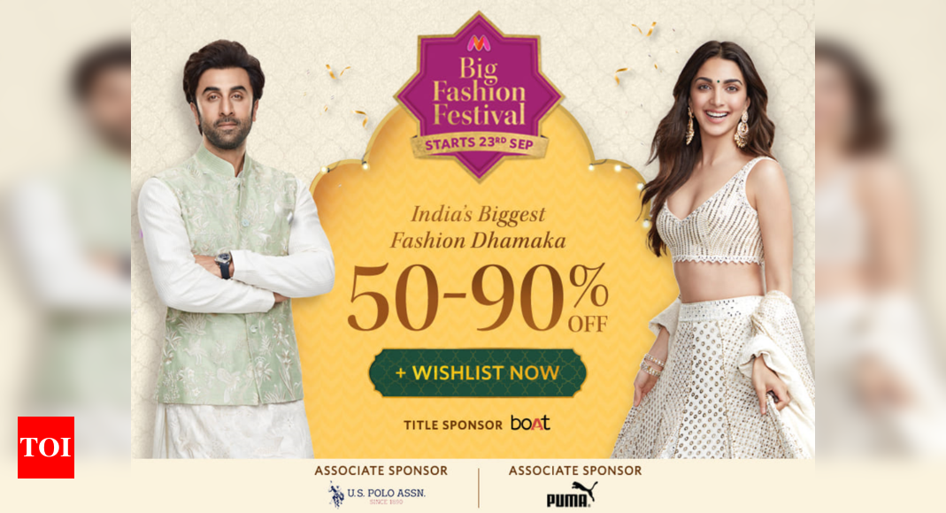 The Myntra Big Fashion Festival all set to light up the festive season with  sizzling offers on ethnic wear for everyone! - Times of India