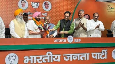 Former Punjab CM Captain Amarinder Singh joins BJP