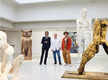 
Brad Pitt unveils his sculptures at first art show - Pics inside
