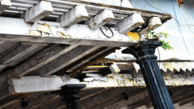 Goa: Questions over facelift works as exterior beams of Adil Shah palace in shambles