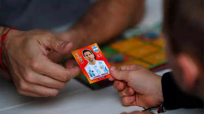 In land of Maradona and Messi, fans jostle for World Cup stickers
