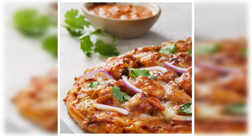 Leftover Butter Chicken Pizza: How to make Leftover Butter Chicken Pizza Recipe - Times Food